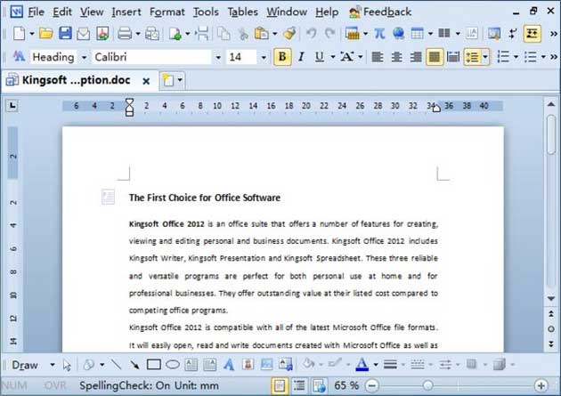 Kingsoft Office Suite Free